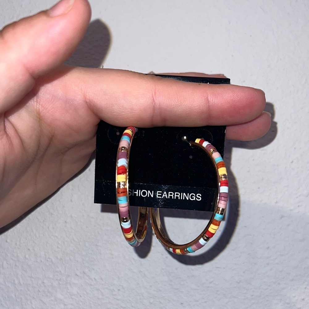 Rainbow spring summer earrings
